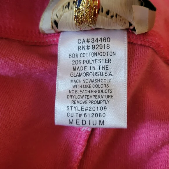 Juicy Couture Vintage Pant Women's Medium Hot Pink Velour Y2K Low Rise Wide Leg - Picture 10 of 11